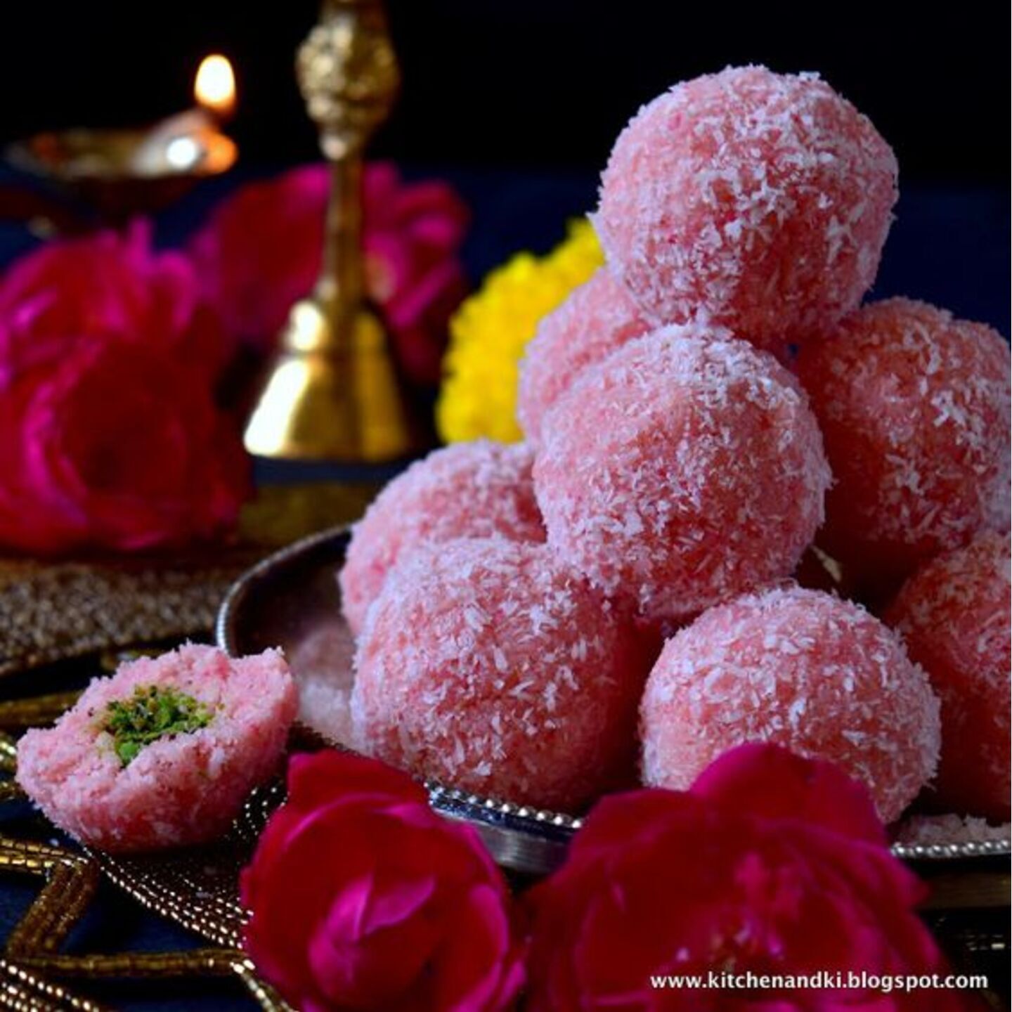 Rose Coconut Laddu