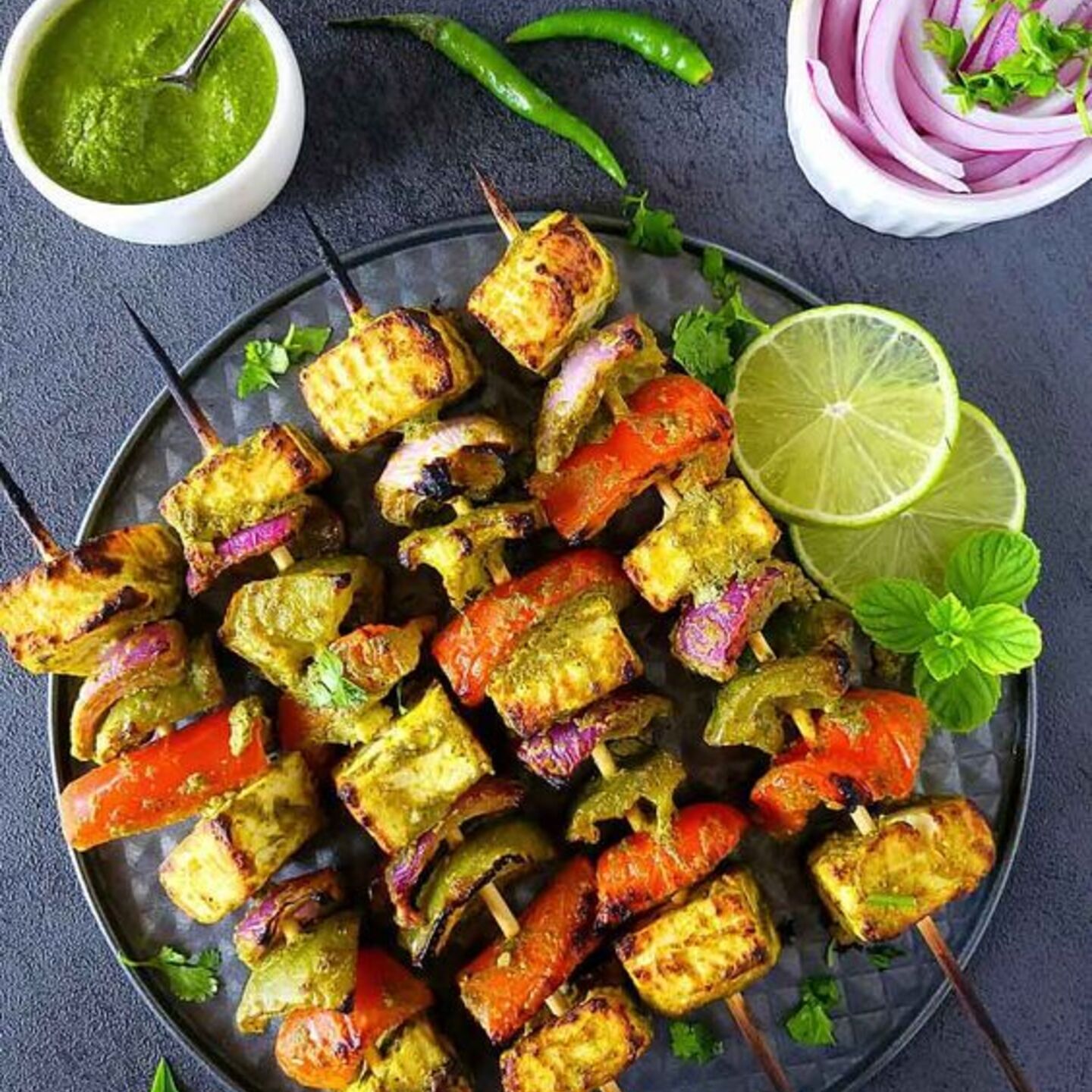 Haryali Paneer Tikka  1 Portion