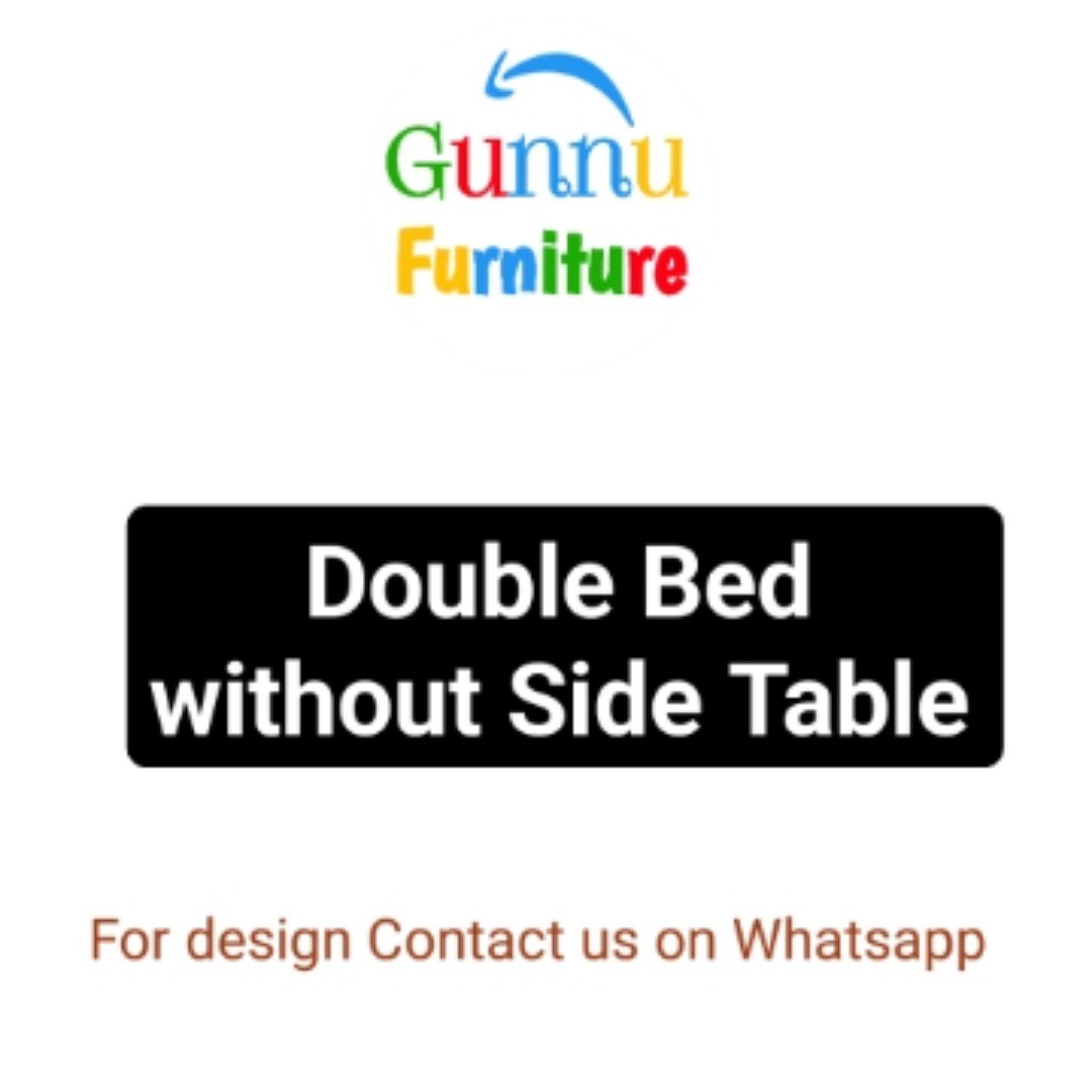 Gunnu Furniture Double Bed, 3x6 Wardrobe, 3 Seater + 1 Seater + 1 Seater Sofa Set, Dressing Table, Cofee Table, Choki, Patta Marriage Furniture Set
