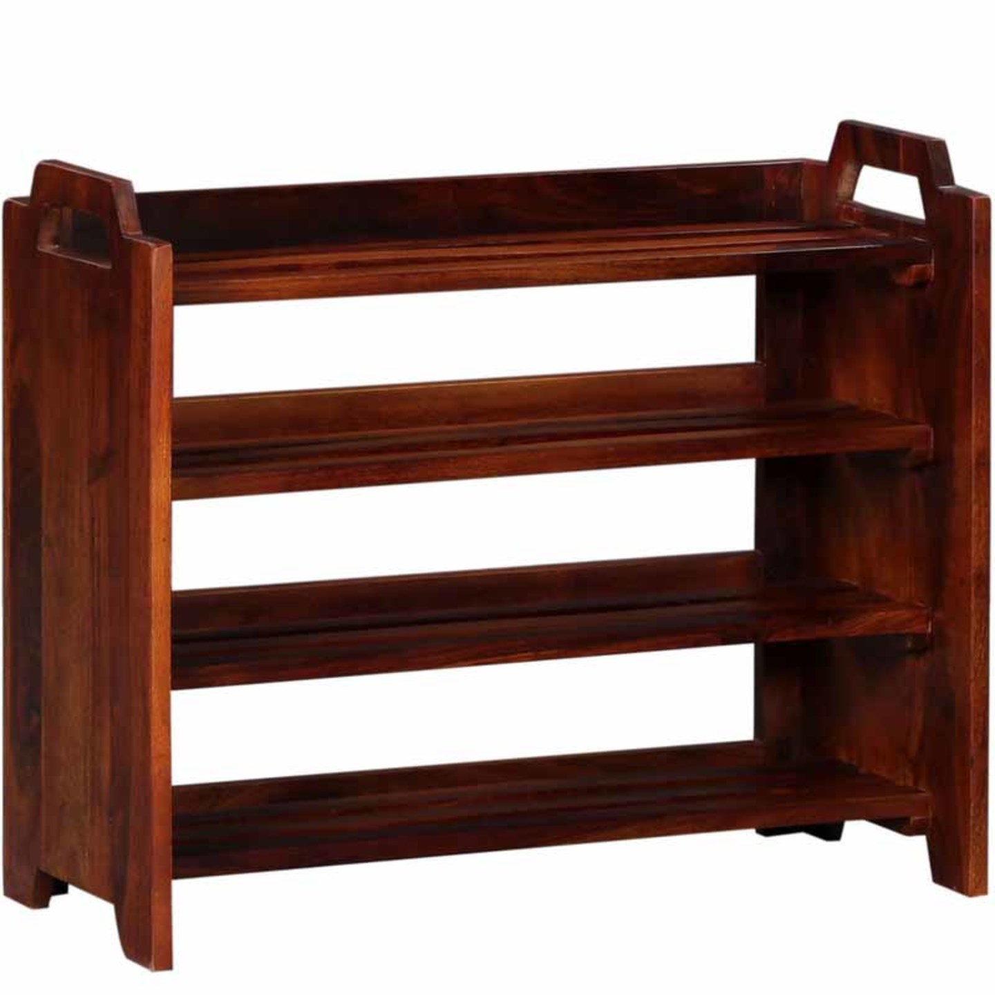 Gunnu Furniture Rio Solid Sheesham Wood Shoe Rack For Home & House