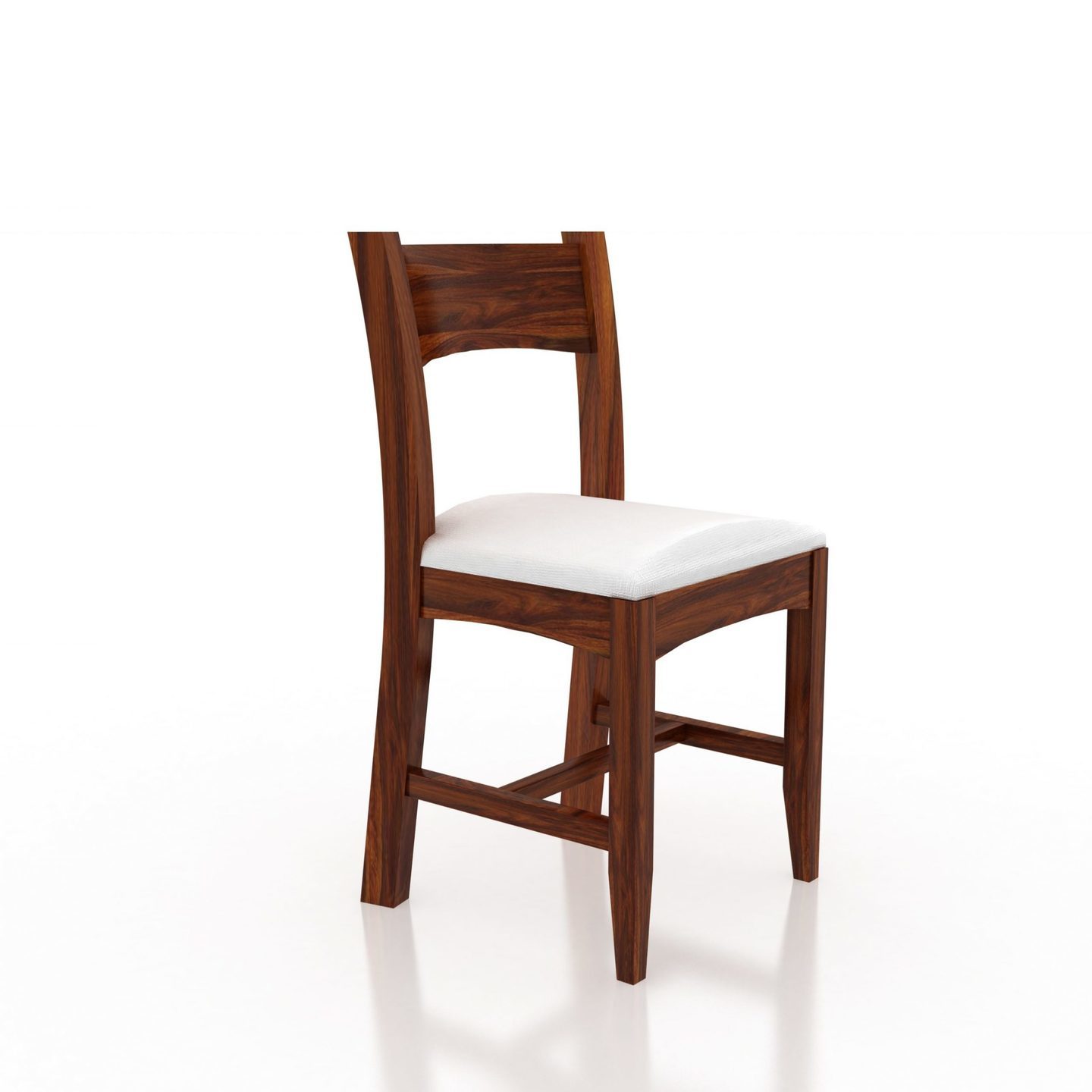 Gunnu Furniture Crown Solid Sheesham Wood Dining Chair