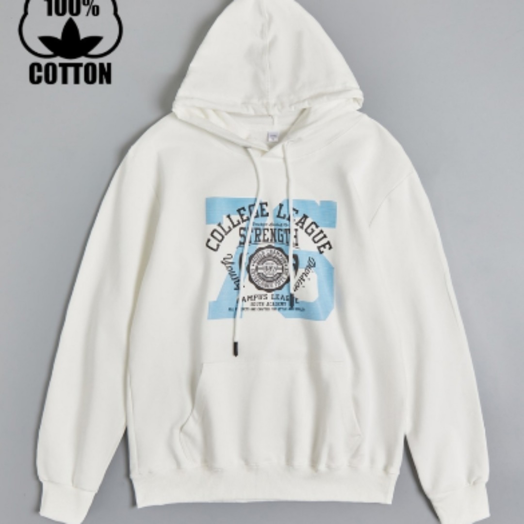 College League white unisex hoodie