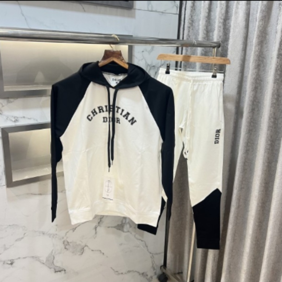 Dior tracksuit white and black