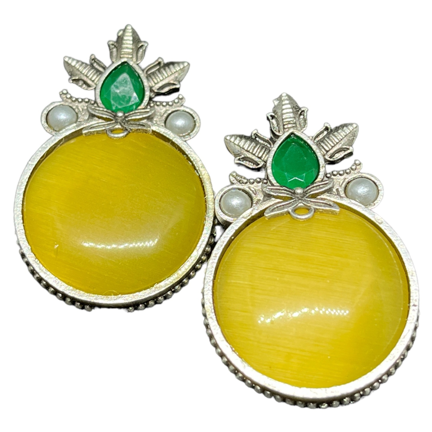 SS Sunshine Circlet Brass Earrings