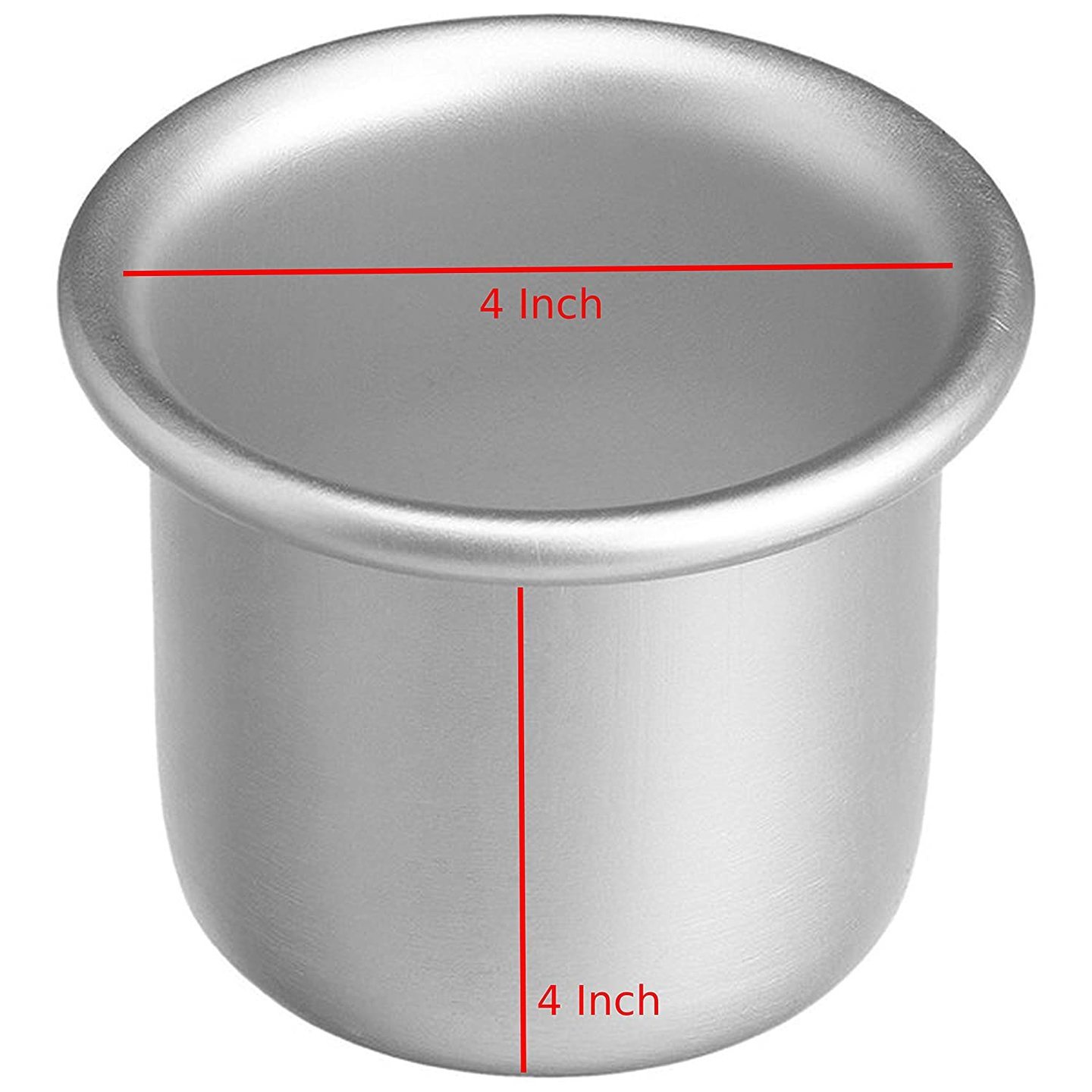 Round Aluminum Cake Mould 4" Inch diameter x 4" Inch Height