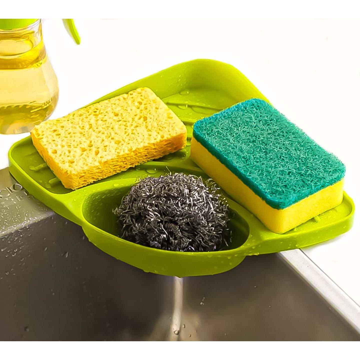 P V ENTERPRISES Multipurpose Corner Kitchen Sink Wash Basin Storage Organizer Rack