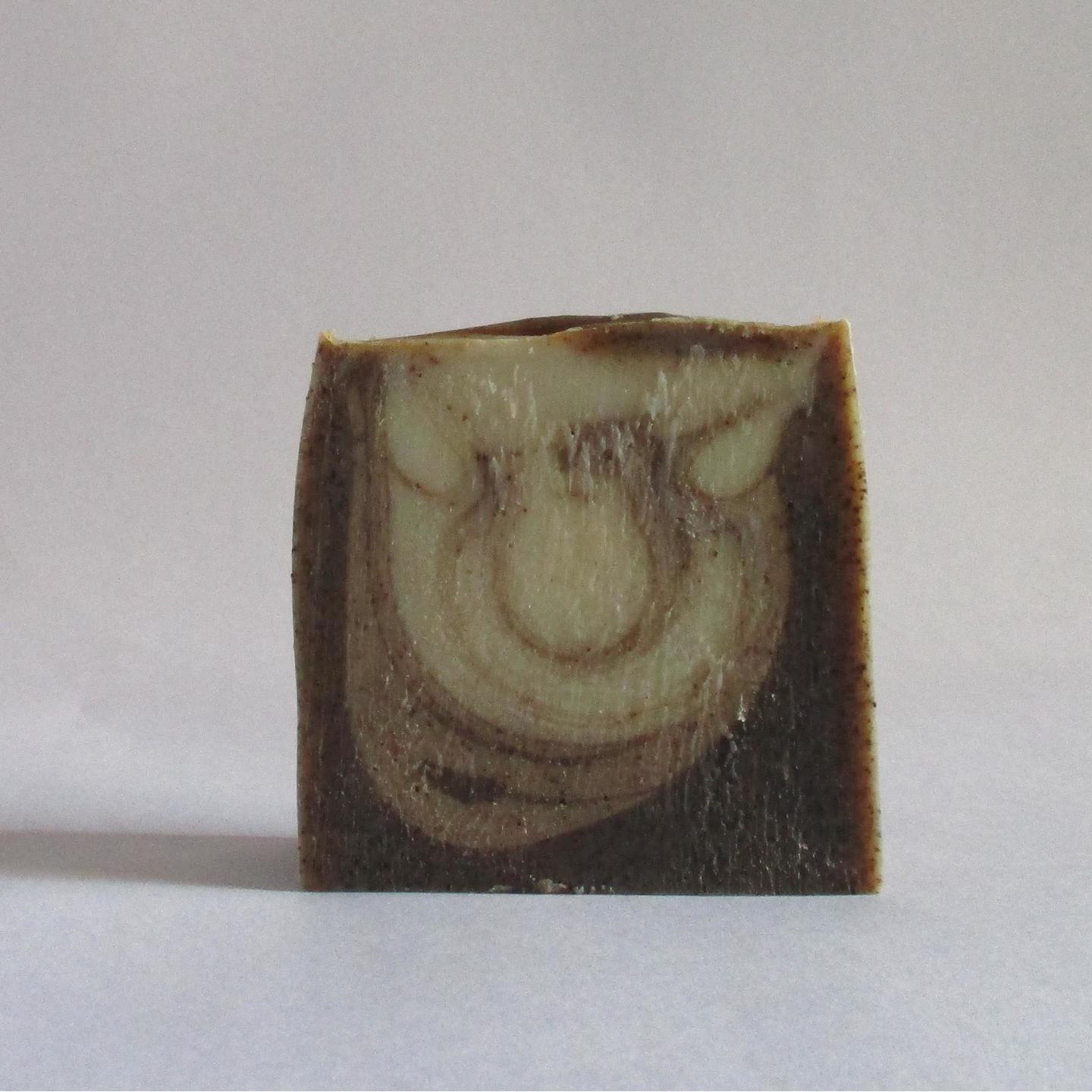 Coffee milk cream natural organic exfoliating face & bath bar