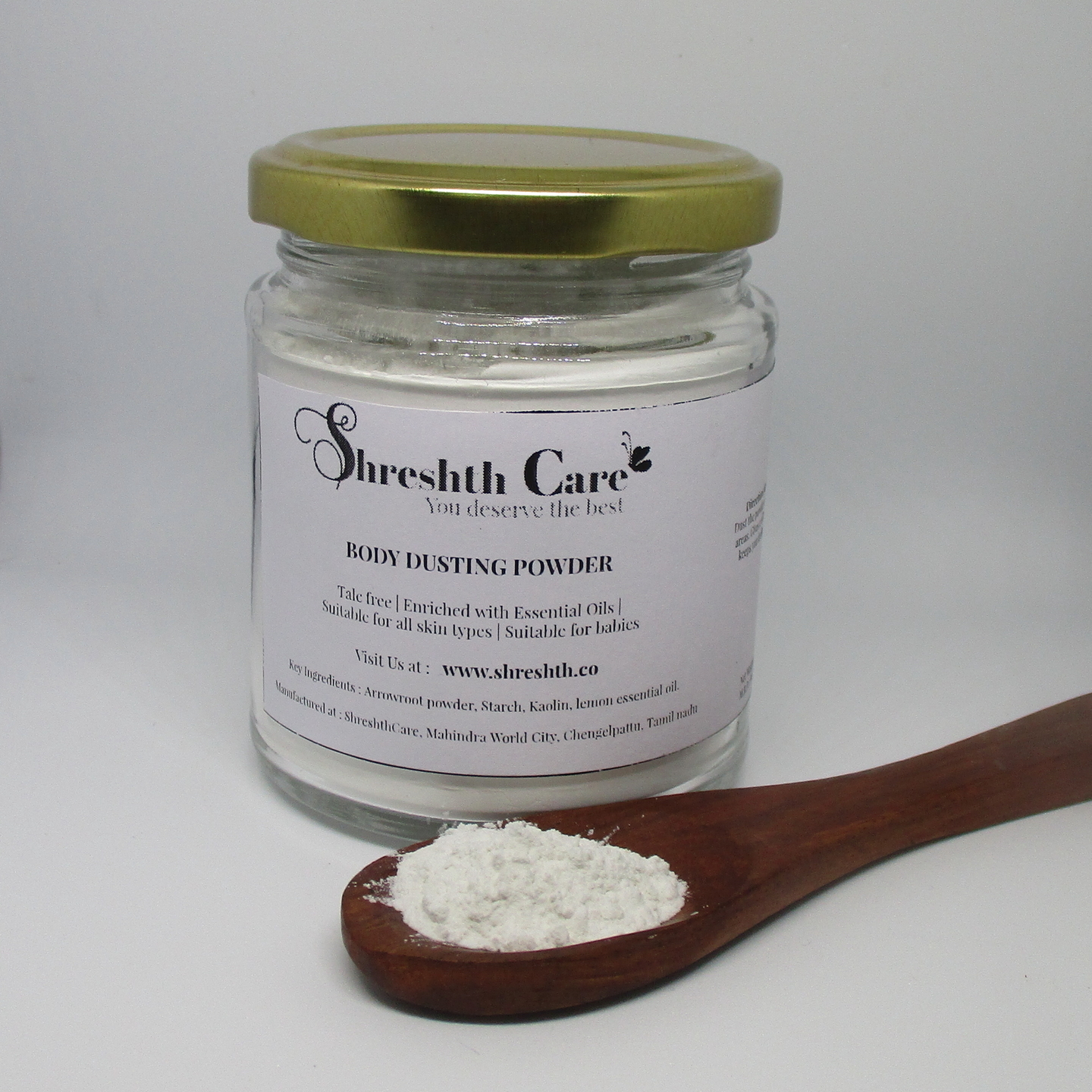 Shreshth Care all natural body dusting powder  talc free