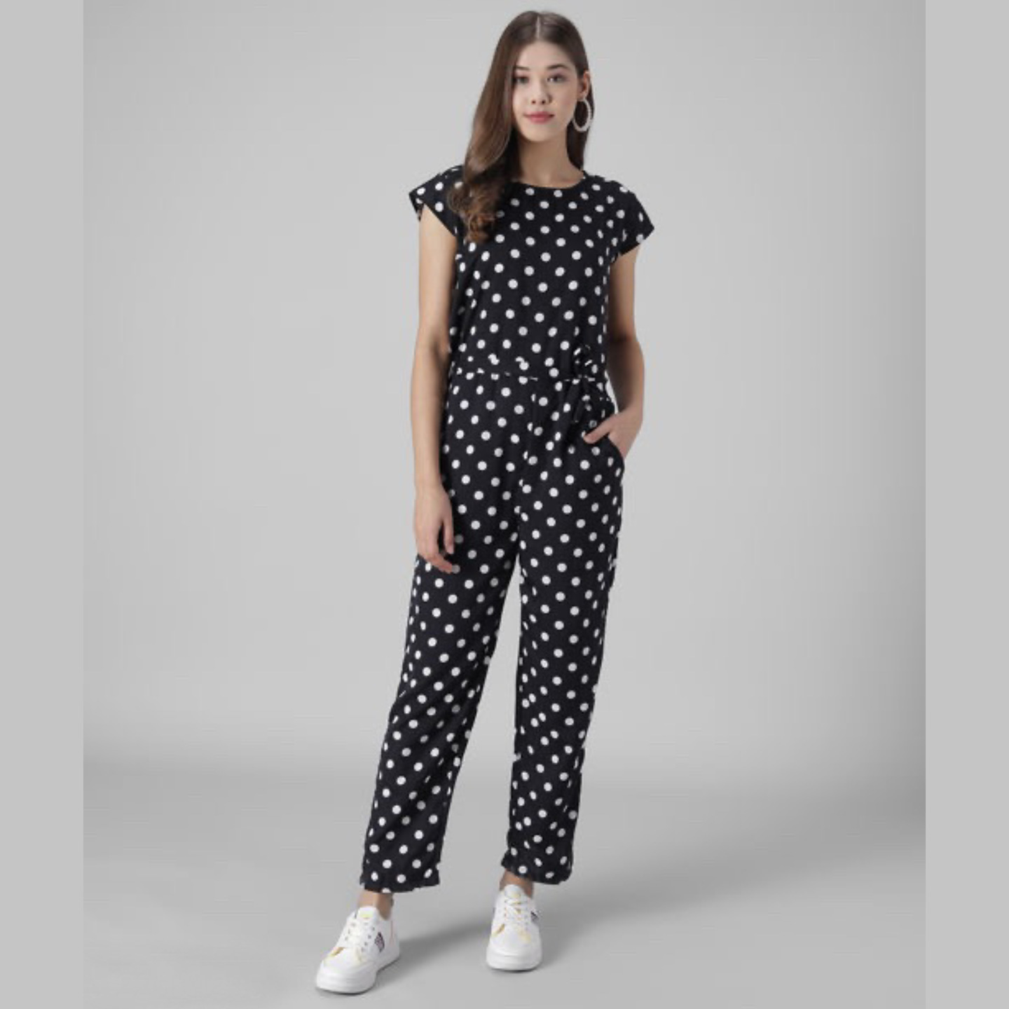 Black dot jumpsuit 