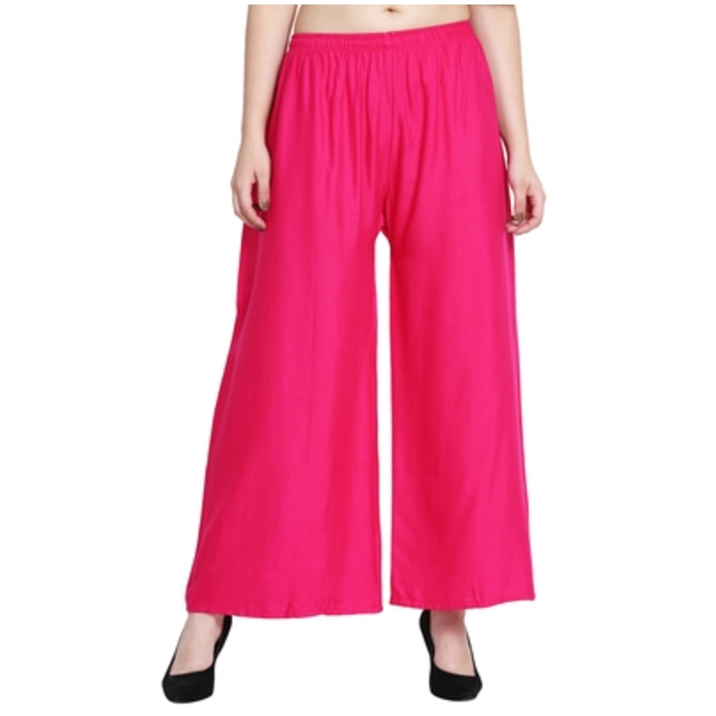 Womens Regular Fit Rayon Rani Palazzo 38 Inc. Length