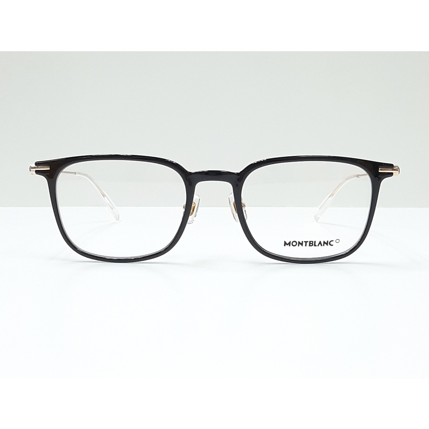 MontBlanc eyewear 0100O Black with Gold temples