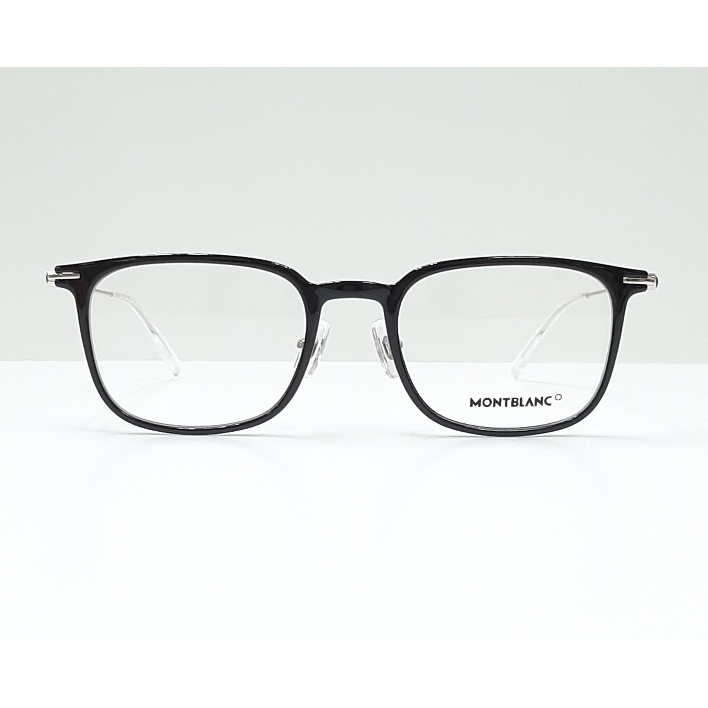 MontBlanc eyewear 0100O Black with Silver temples