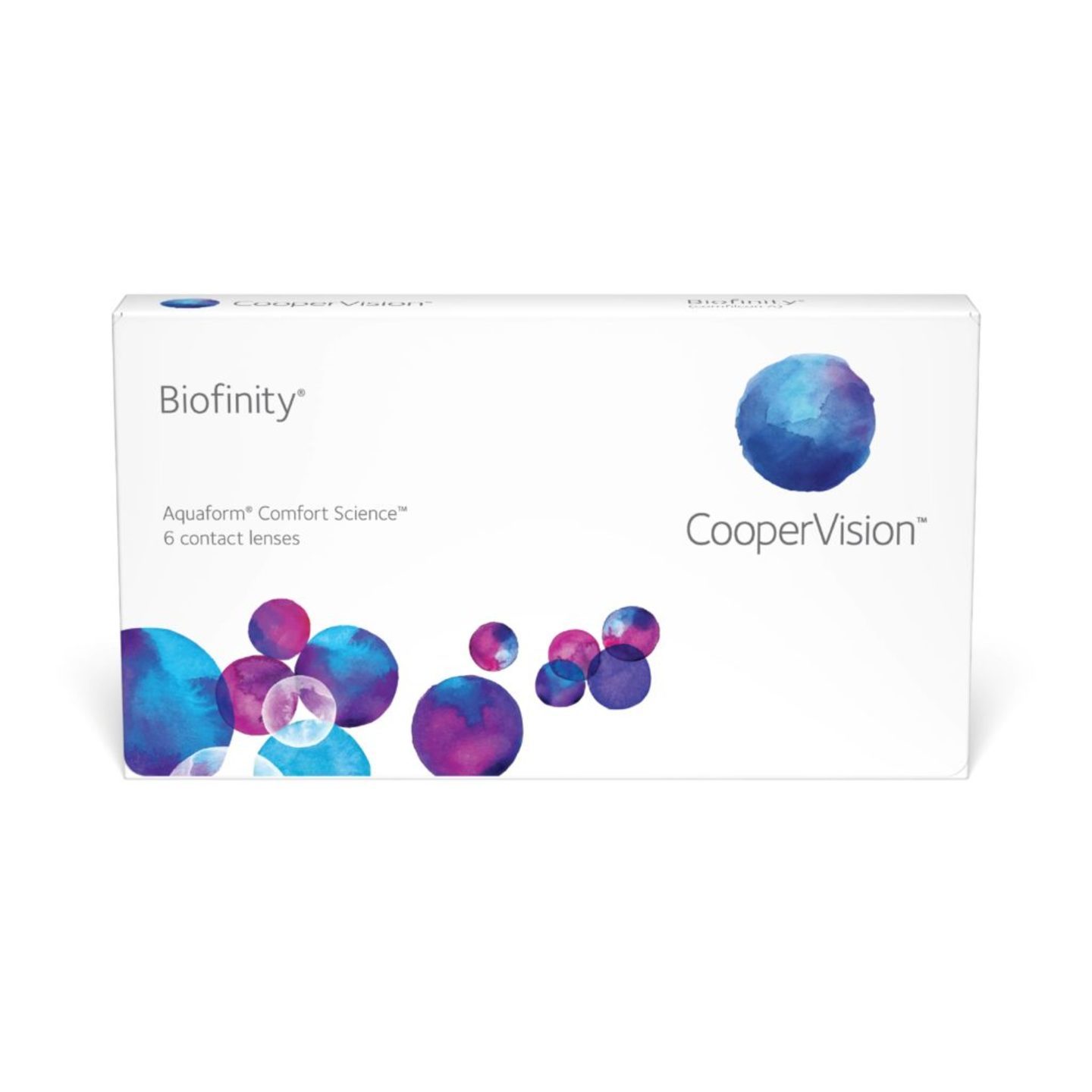 Biofinity monthly disposable contact lenses