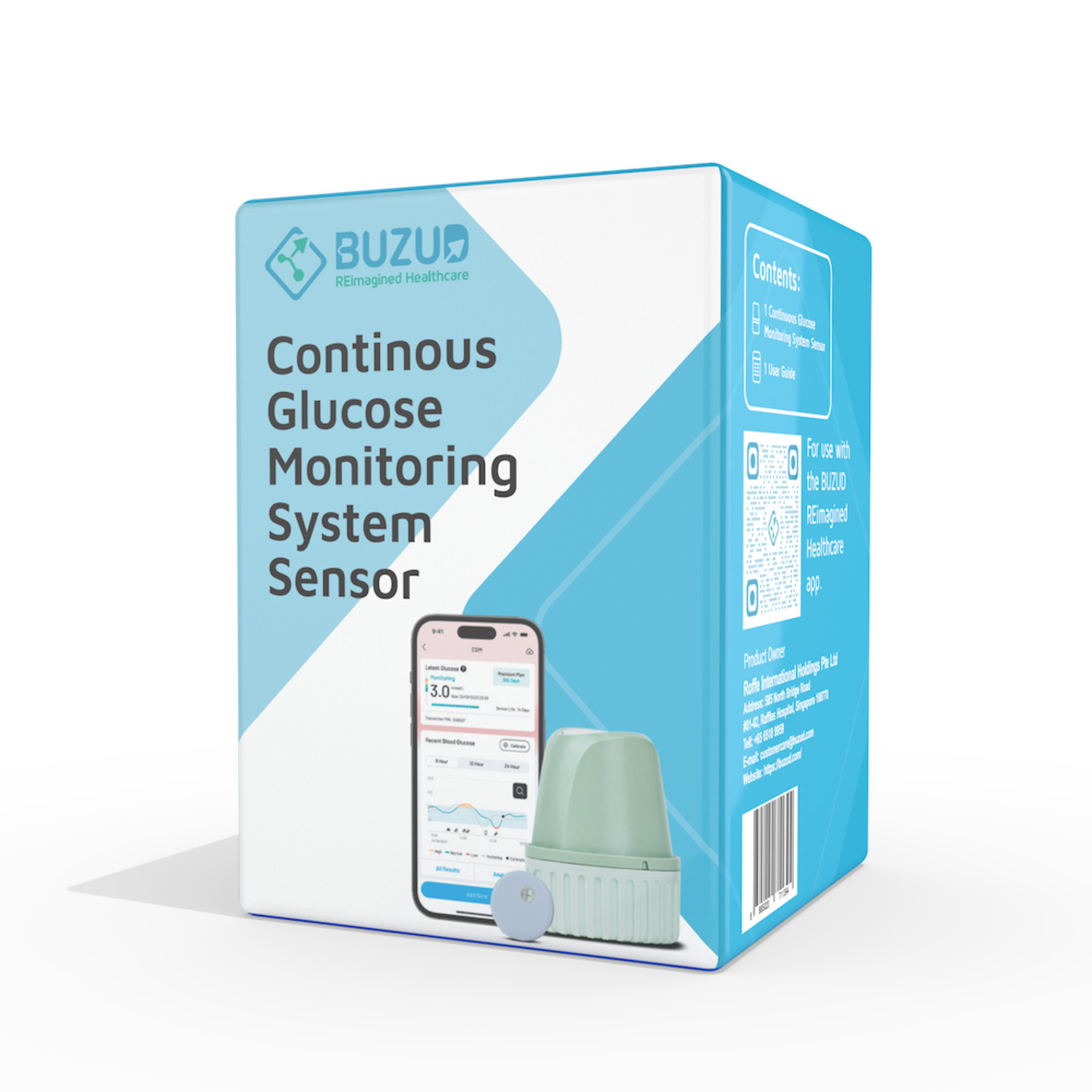BUZUD Continuous Glucose Monitoring System 2.0