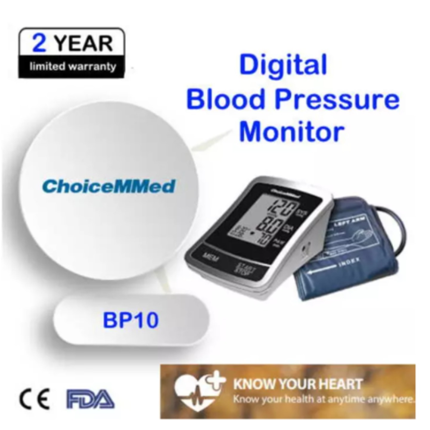 ChoiceMMed Digital Blood Pressure Monitor