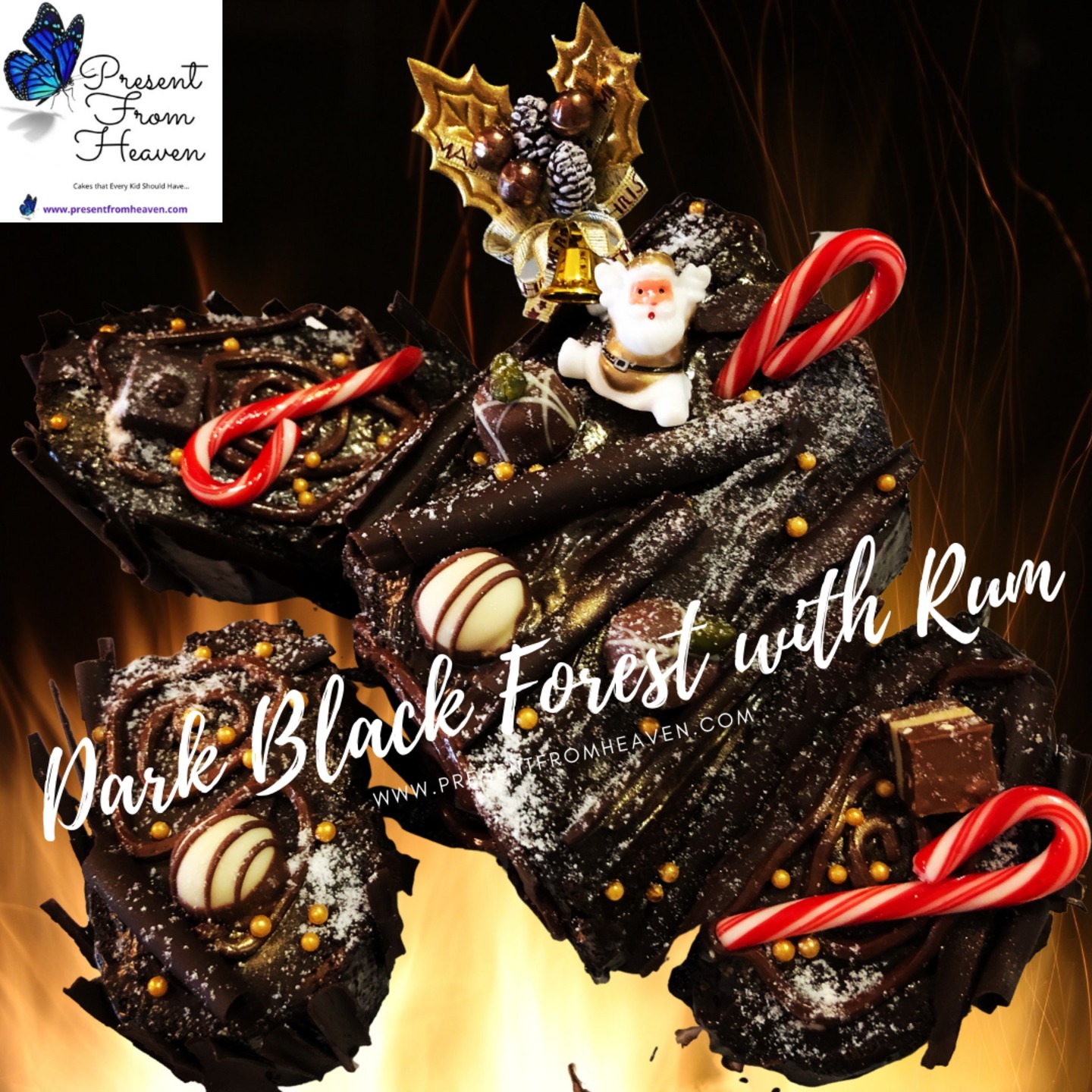 Dark Black Forest with Rum