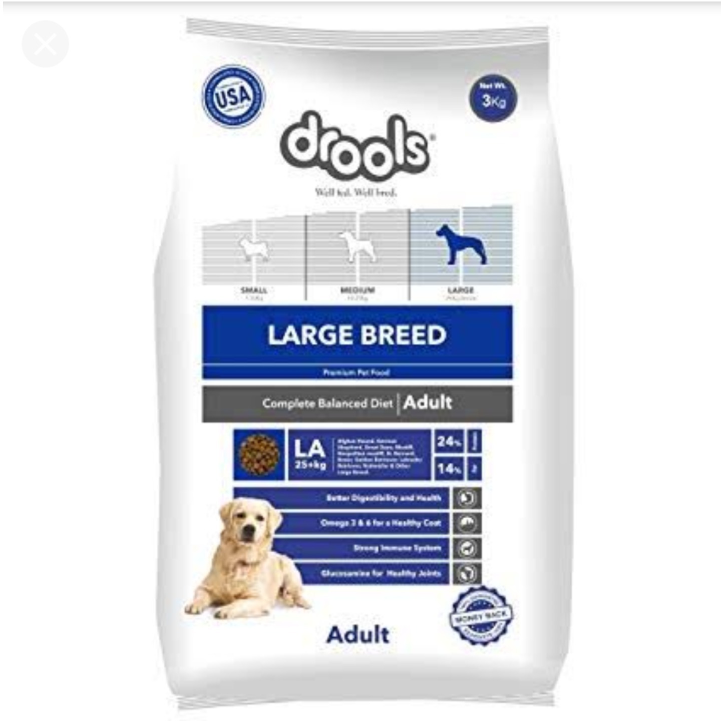 Drools Premium Range-Size Specific Large Breed Adult