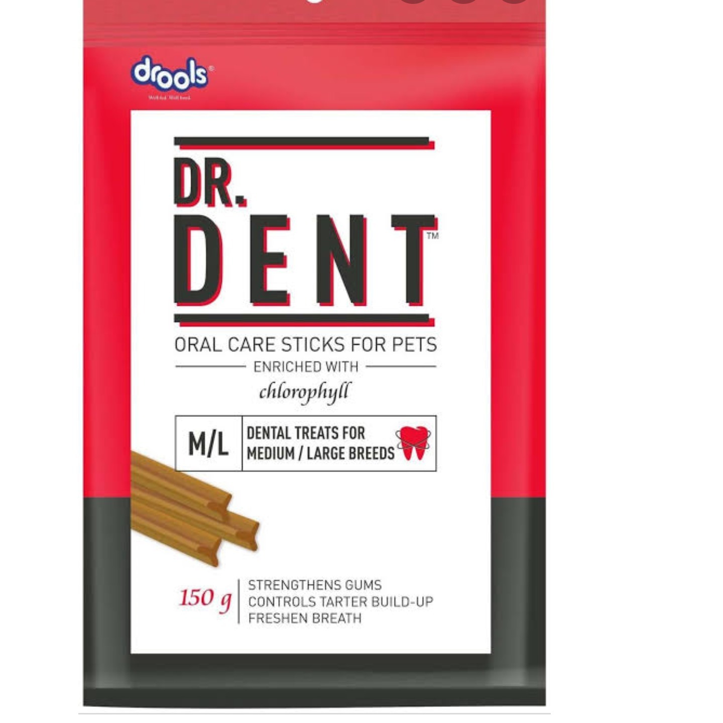 Drools Treats Dr Dent Toy MediumLargeBreed