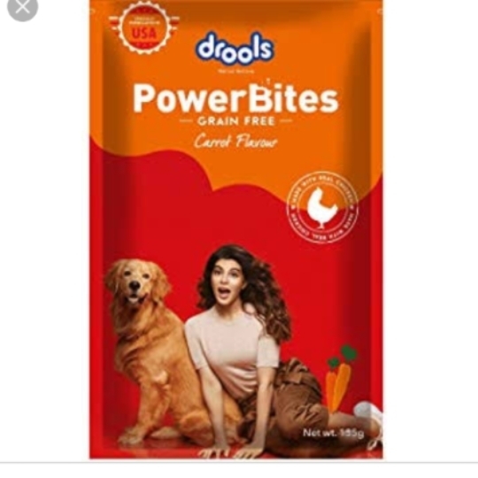 Drools Treats Powerbites- Carrot 135g