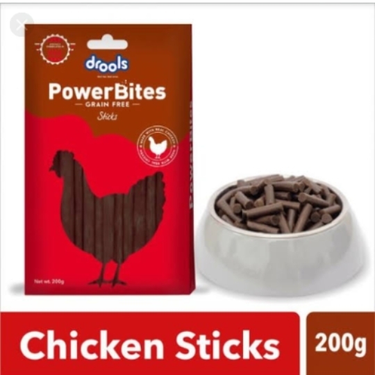 Drools Treats Powerbites-Sticks 200g
