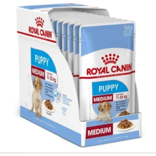 Royal Canin Medium Puppy 1.40kg 140g  10 pouches