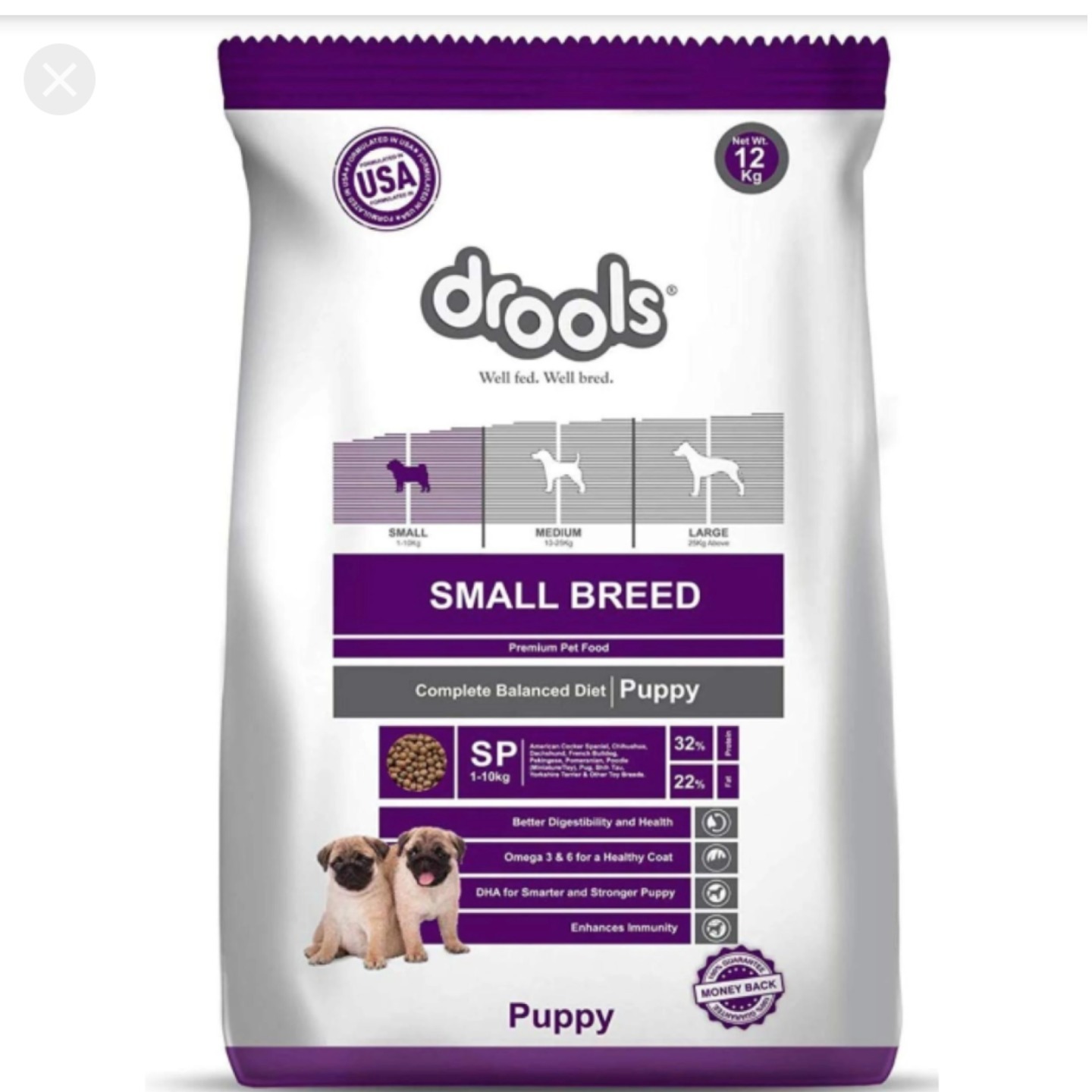 Drools Premium Range -Size Specific Small Breed Puppy 
