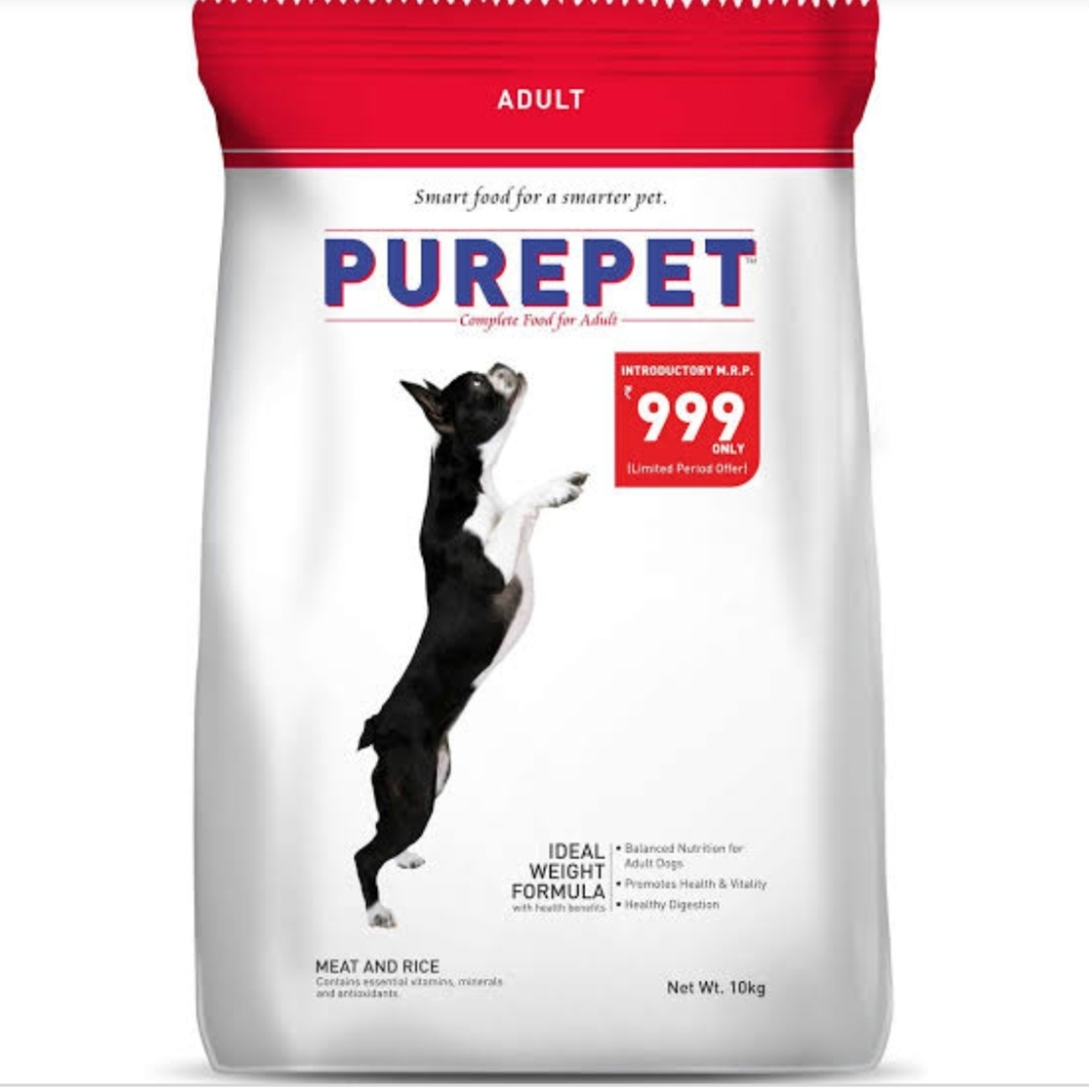 Purepet  Economical Range Dog Food Meat & Rice Adult