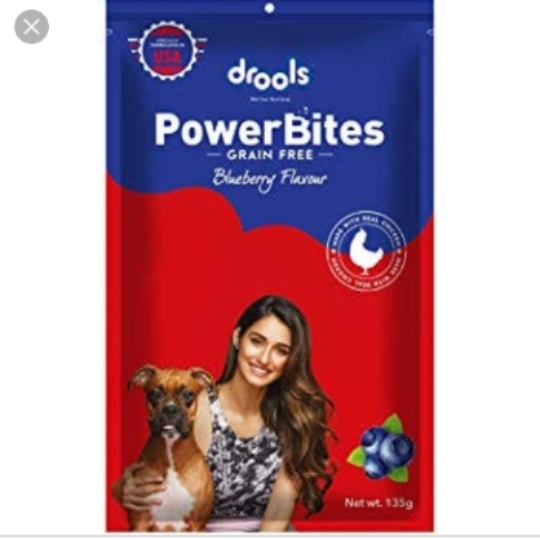 Drools Treats Powerbites-Blueberry 135 g