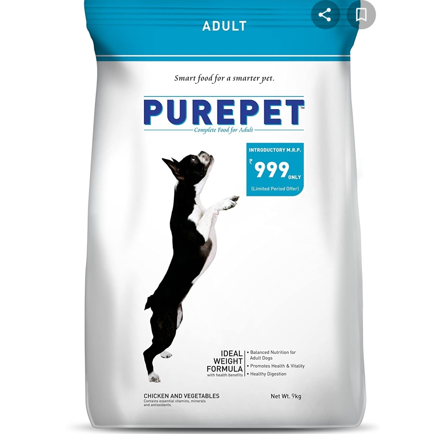 Purepet  Economical Range Dog Food Chicken & Vegetable Adult