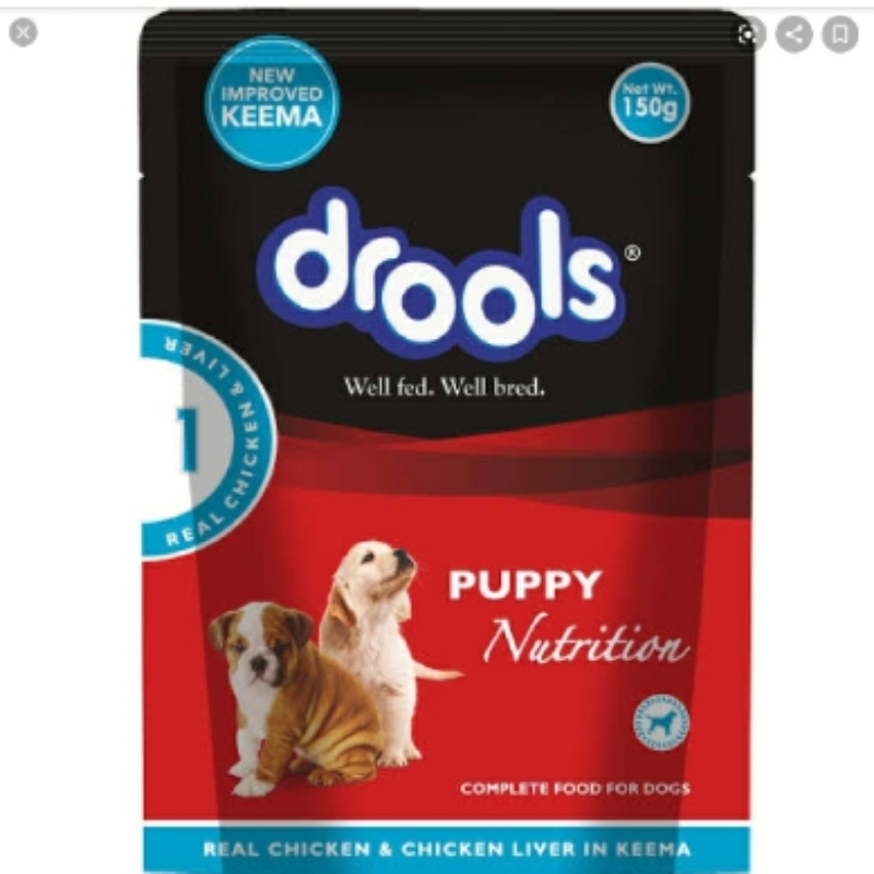 Drools Wet Food Real Chicken &Liver Keenan Puppy Wet Pouch 150g
