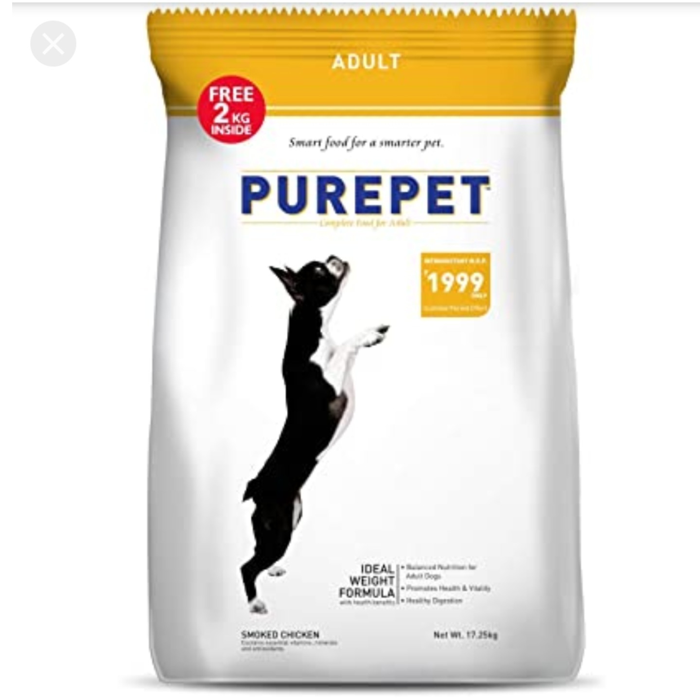 Purepet  Economical Range Dog Food Smoked Chicken Adult , 19.25kg