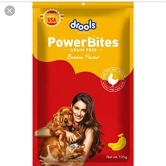 Drools Treats Powerbites - Banana 135g