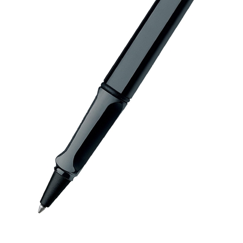 Lamy Safari A319 Rollerball Pen – Shiny Black With Chrome Plated Clip