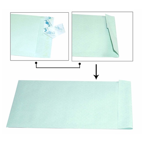 Envelope Polynet Cloth Green Colour packof 50
