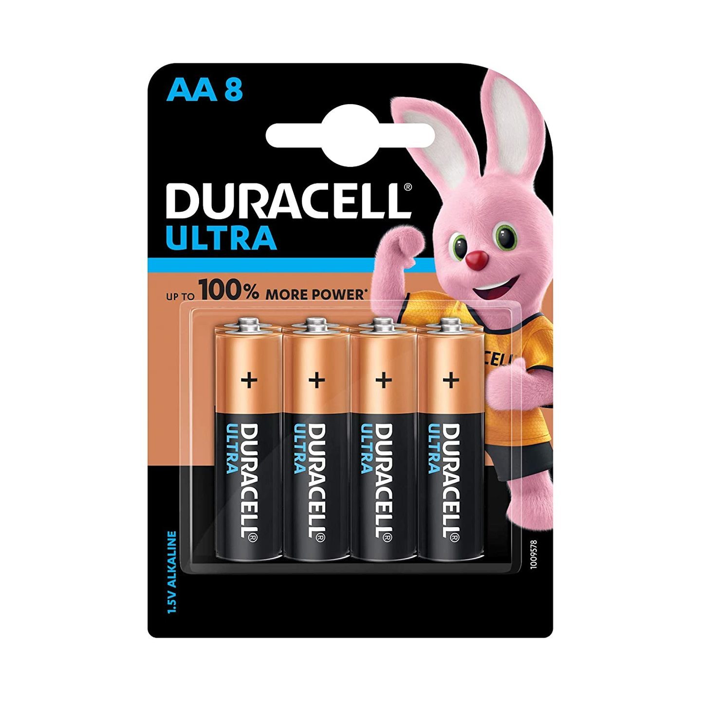 Duracell Ultra Alkaline AA Battery, 8 Pieces