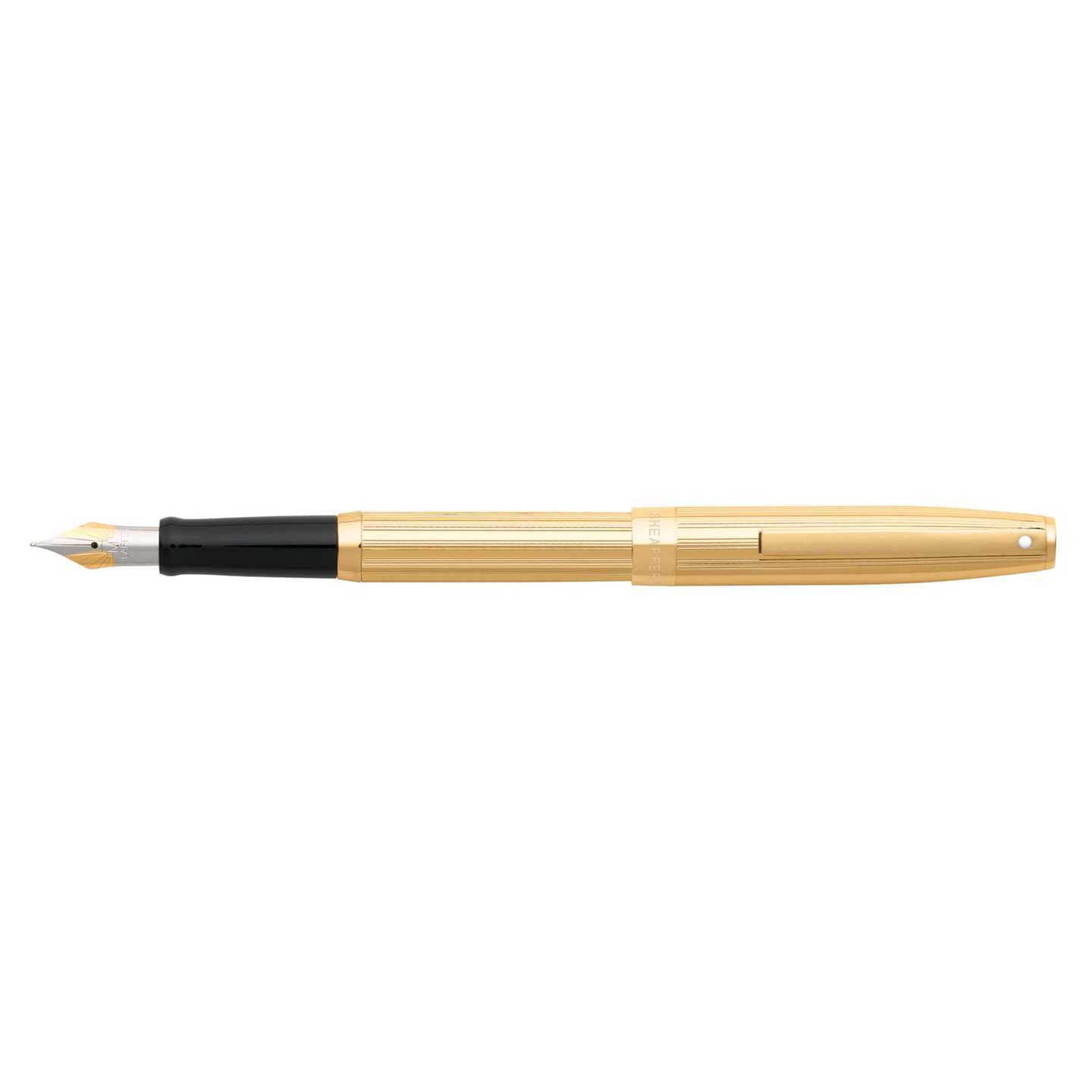 Sheaffer Sagaris Fluted Gold Tone Fountain Pen