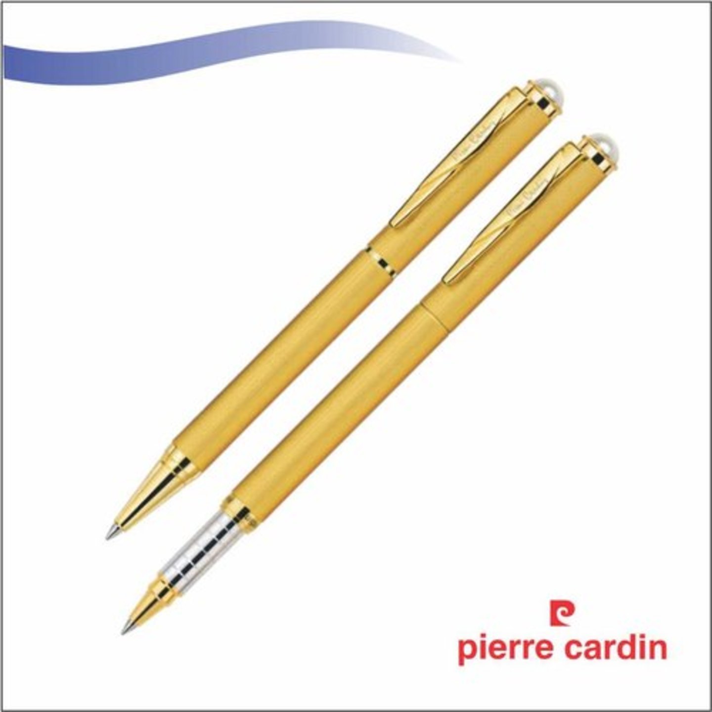 Pierre Cardin Pearl Satin Gold Set Ball Pen and Roller Ball Pen