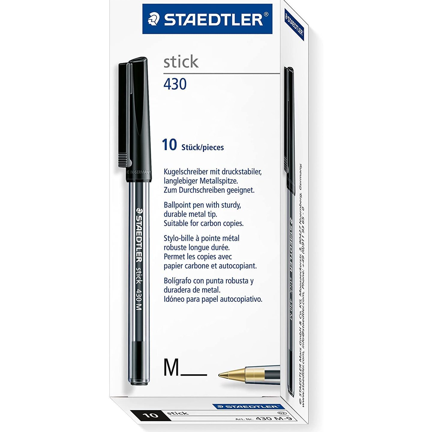 Staedtler Stick 430 M-9 Ballpoint Pen Medium