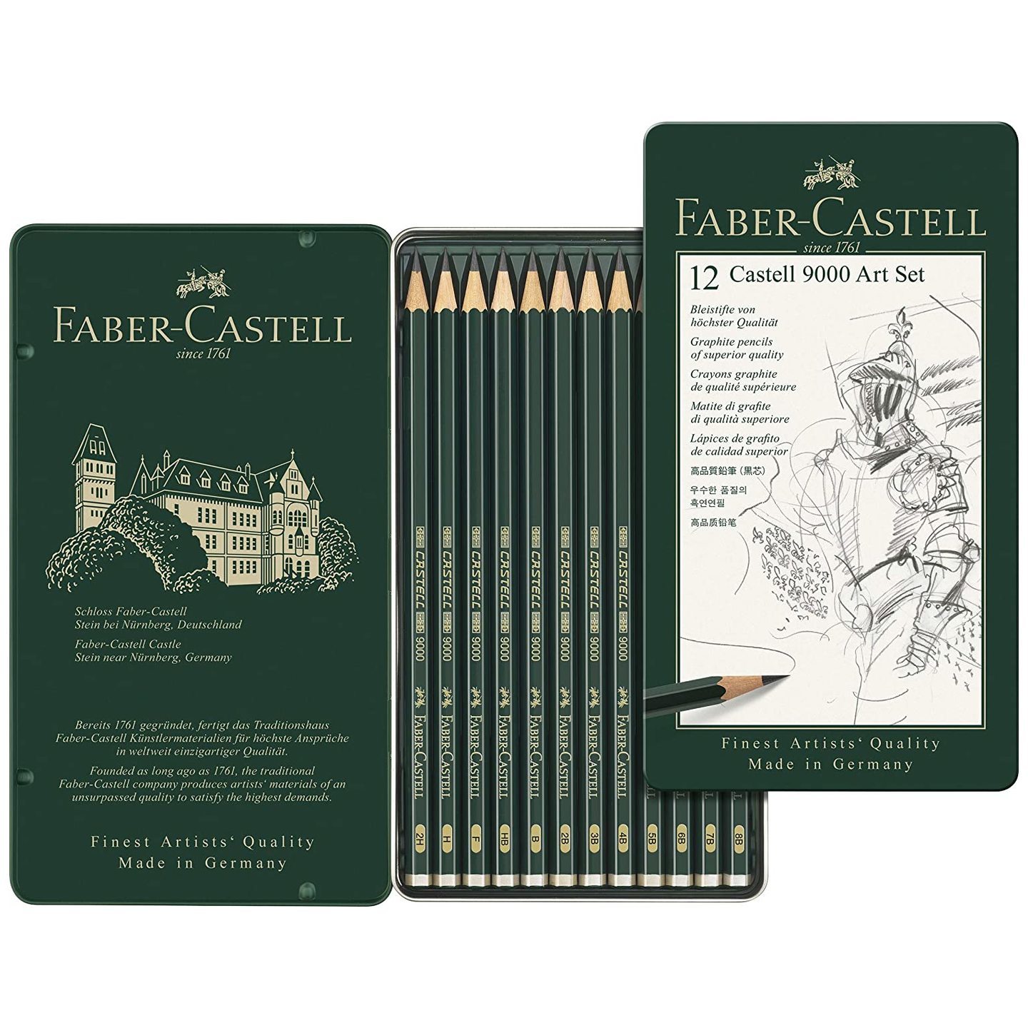 Faber-Castell Castell 9000 Pencil Set - Pack of 12 