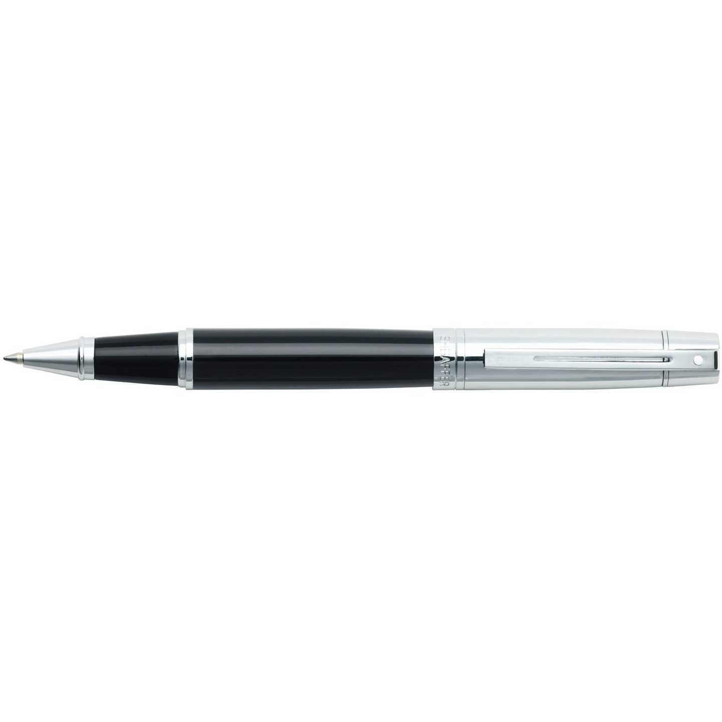  Sheaffer® 300 Glossy Black Barrel and Bright Chrome Cap Ballpoint Pen