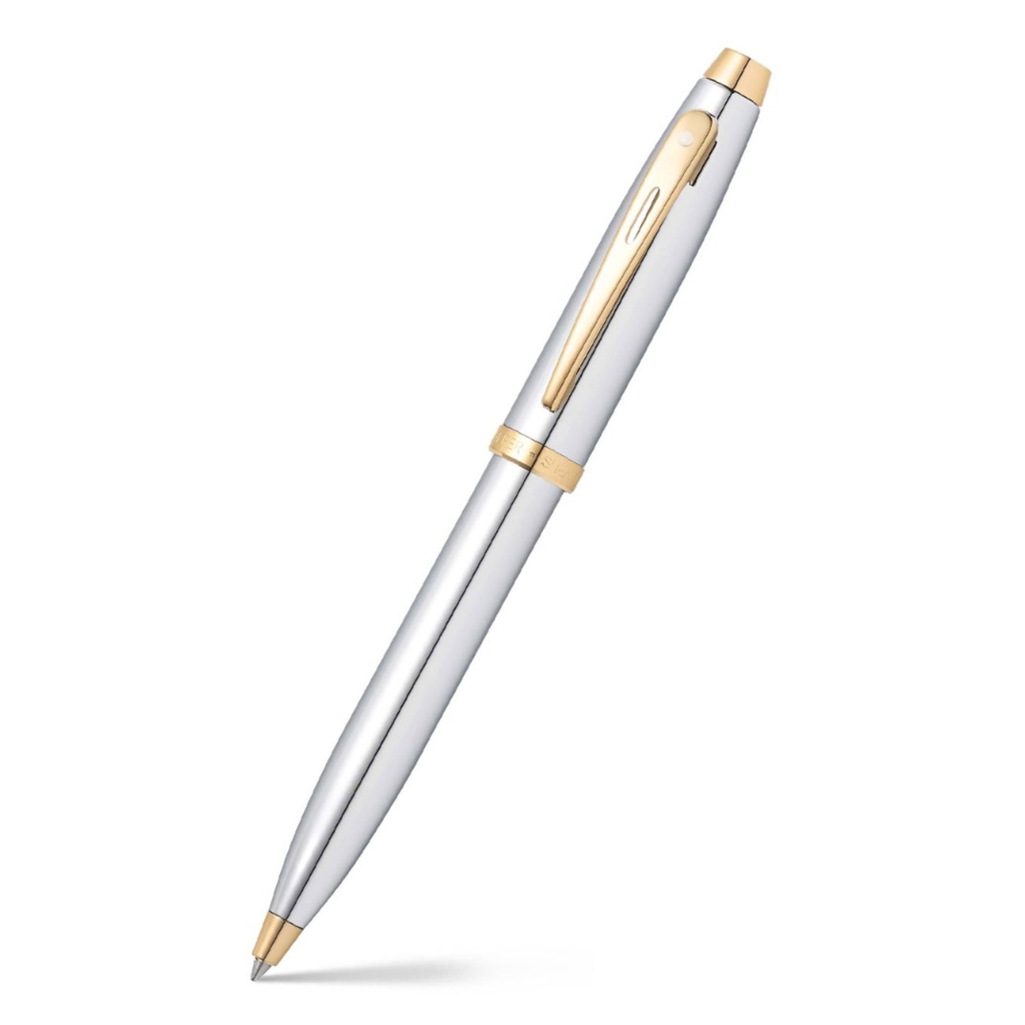 Sheaffer 9340 Gift 100 Ballpont Pen – Bright Chrome With Gold Tone Trim