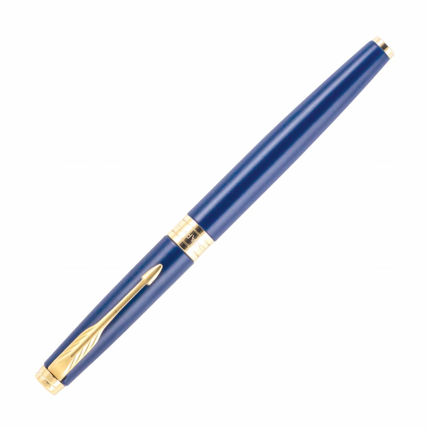 Parker Aster Matte GT Fountain Pen | Body Color - Blue | Ink Color - Blue
