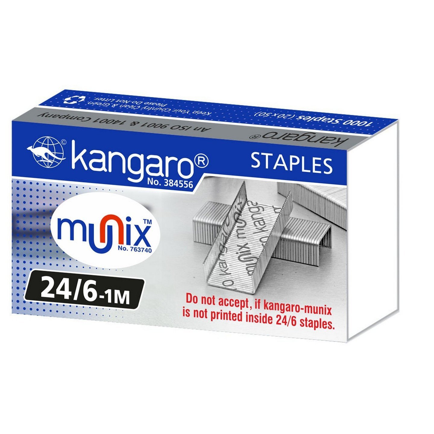 Kangaro 246 Staples Pack, 20 Packs