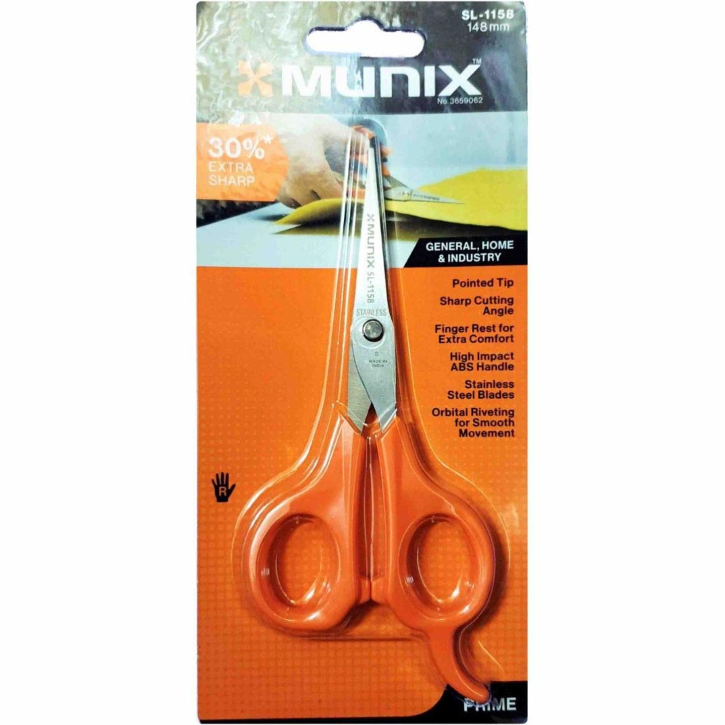 Munix SL-1158 Scissors,148 mm, 30% Extra Sharp, Pack of 2