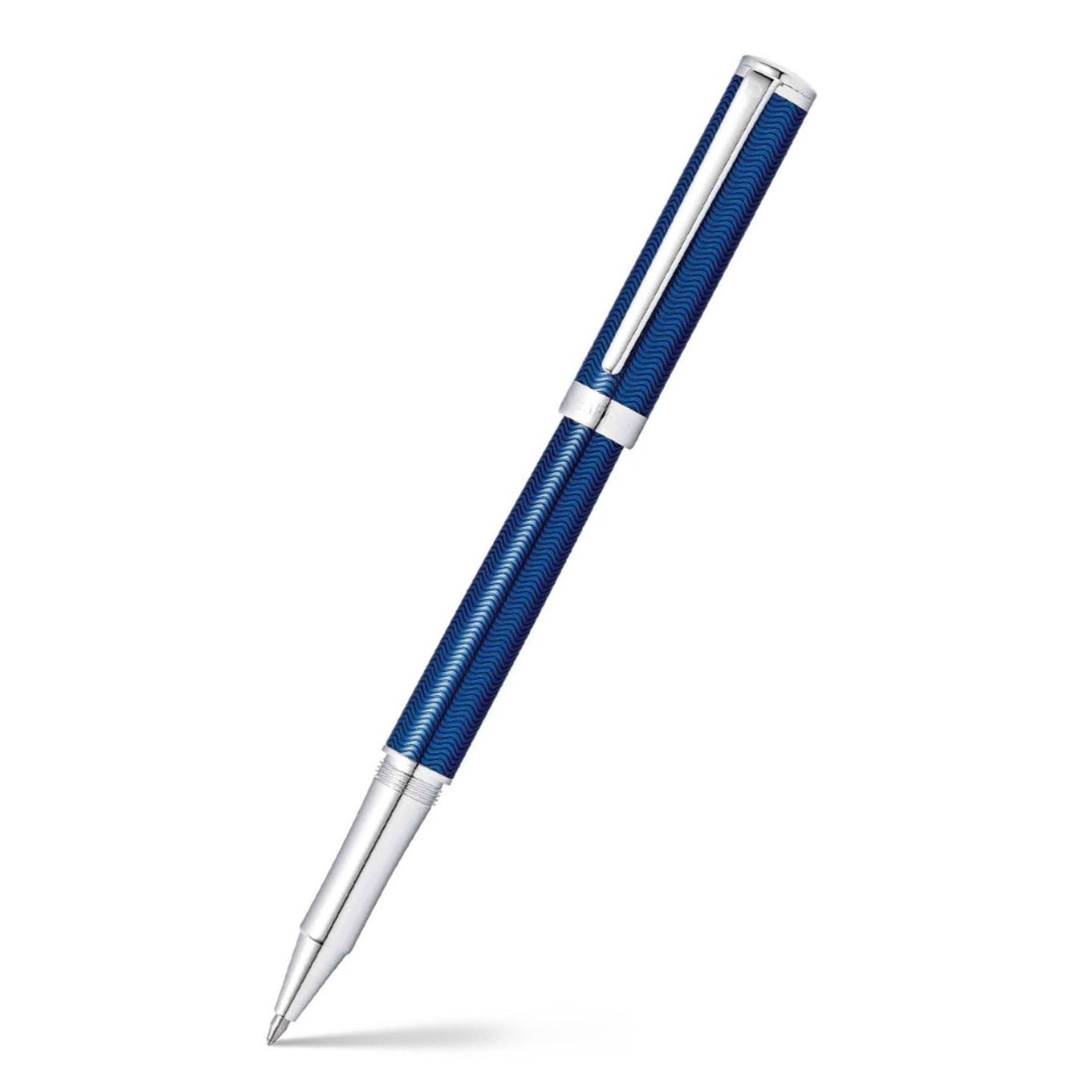 Sheaffer 9243 Intensity Rollerball Pen – Engraved Blue With Chrome Plated Trim