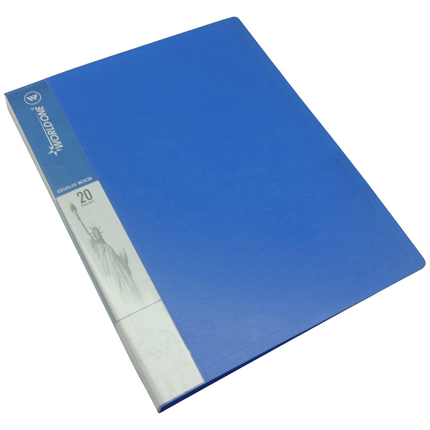 World One DB501 Display Book, A4, Blue - 20 Pockets