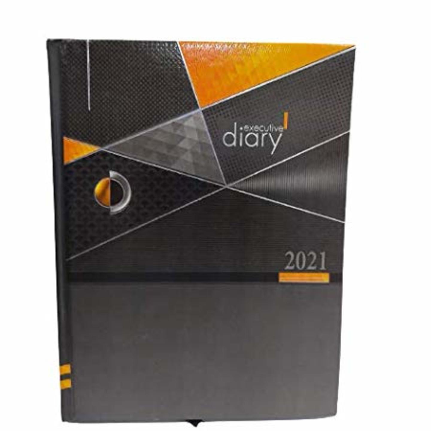 SMKT™2021 Diary|Superior Quality Diary|Sunday Full Page|EXCUTIVE Size UV Varnished Hardbound Dated 2021 Diary|Executive Diary Planner|2021 Monthly Planner|2021 Office Diary|25 X19 cm Size (APJ-210)
