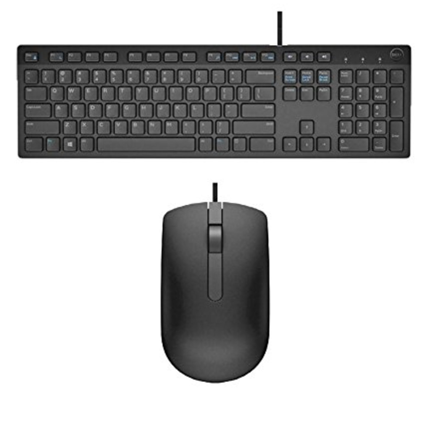 Dell USB Wired Keyboard & Mouse Combo(Black) KB216+MS116