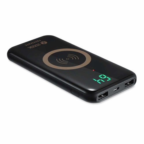 Zoook PBS10F (Freemate) Qi Certified 10000mAH Lithium Polymer Wireless Charging Power Bank (Black)