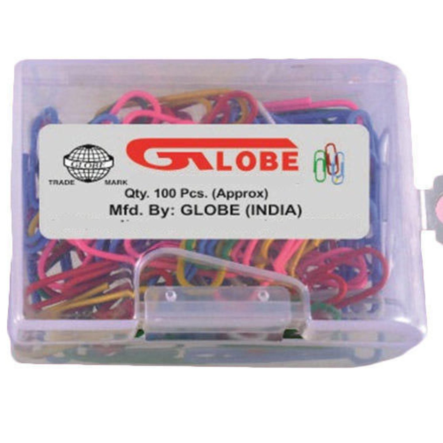 Globe Plastic Coated Colored Paper U Clip